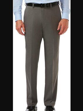 Haggar Cool 18 Pro Classic Fit Flat Front Dress Pants 36W x 30L